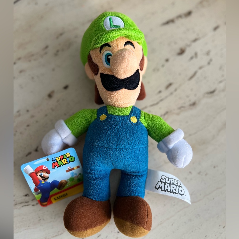 Nintendo Super Mario Luigi Plush - Green and Blue